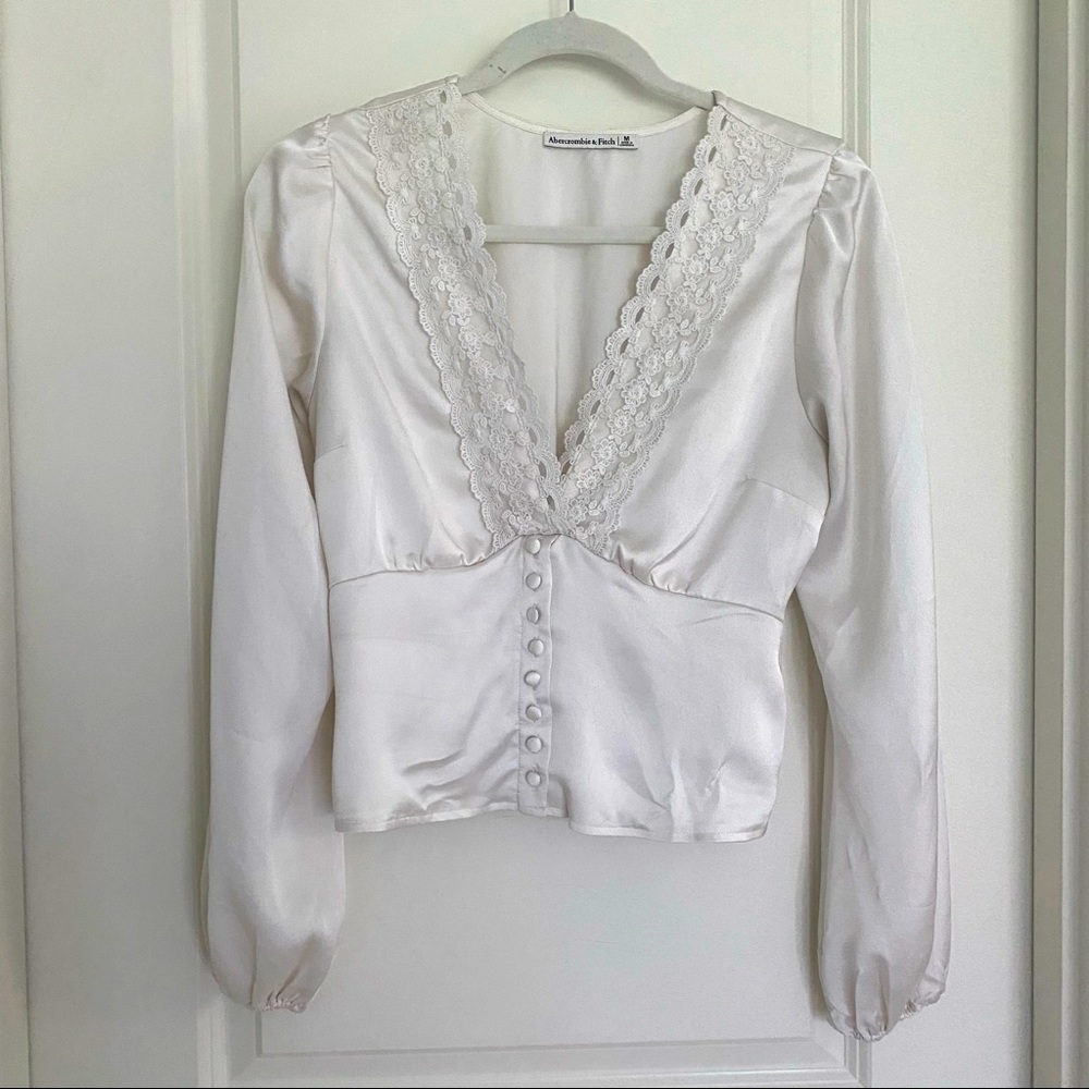 Abercrombie & Fitch White Blouse